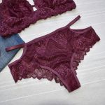 Conjunto De Lingerie Sem Bojo Bralette Luxo Em Renda