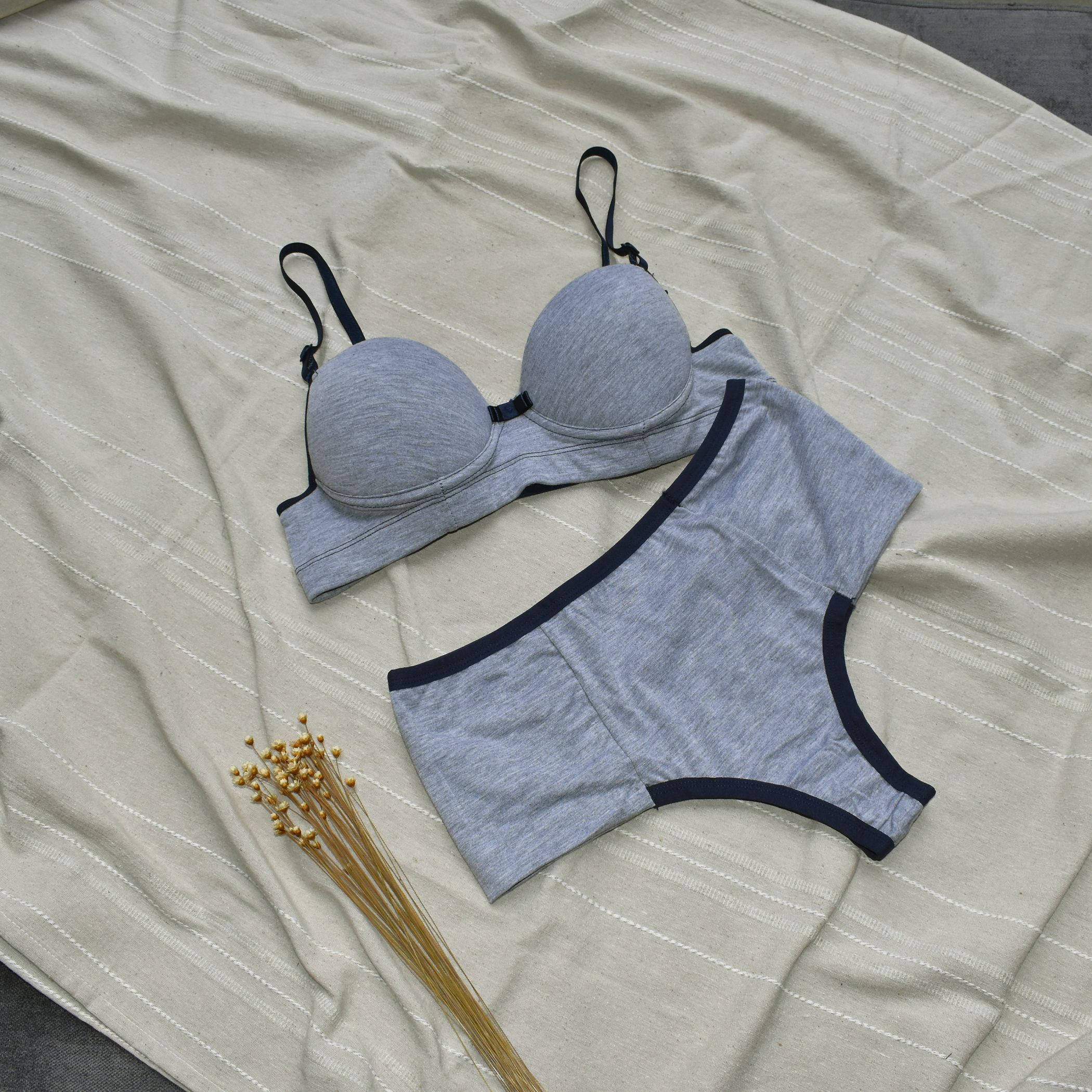 Conjunto De Lingerie Bojo Viscolycra Mescla Conforto