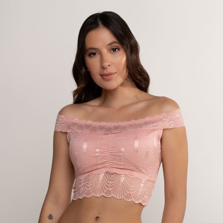 Cropped Ciganinha Renda