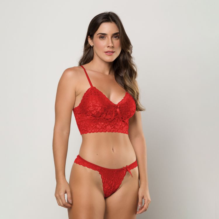 Conjunto Cropped Renda Lovely