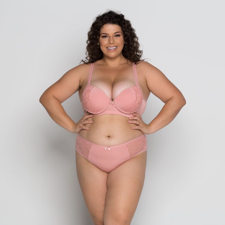 Conjunto Plus Size Fio Duplo Microfibra e Renda