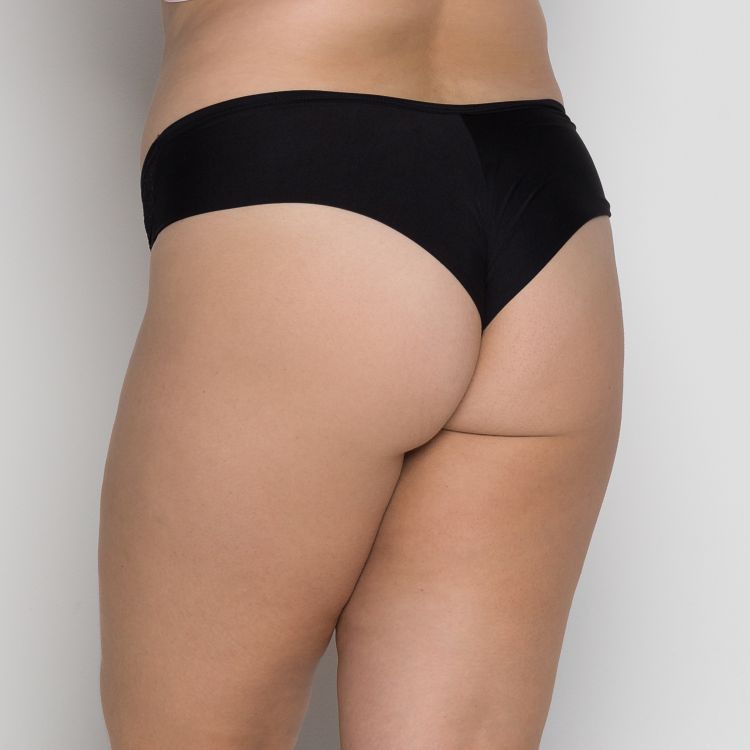 Calcinha Plus Size Fio Duplo Microfibra e Renda