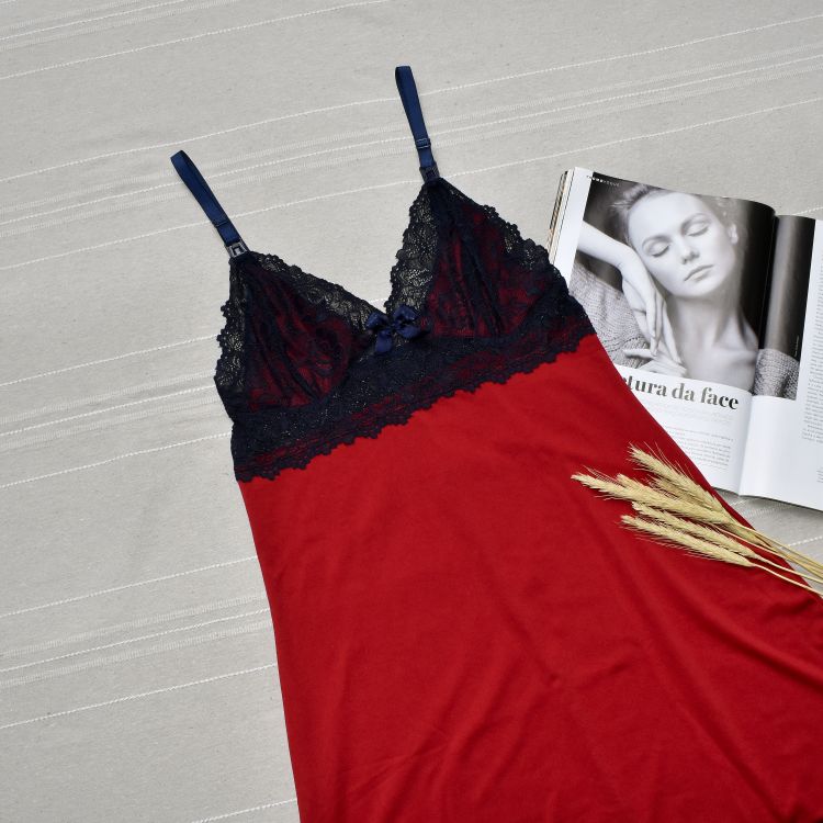 Camisola Amamentação Micro e Renda
