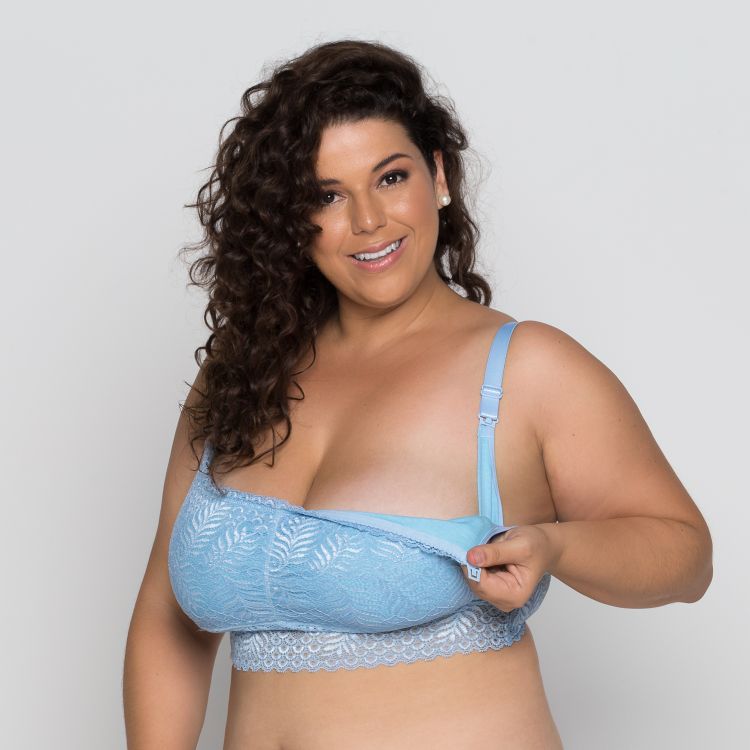 Sutiã Top Amamentação Plus Size Renda