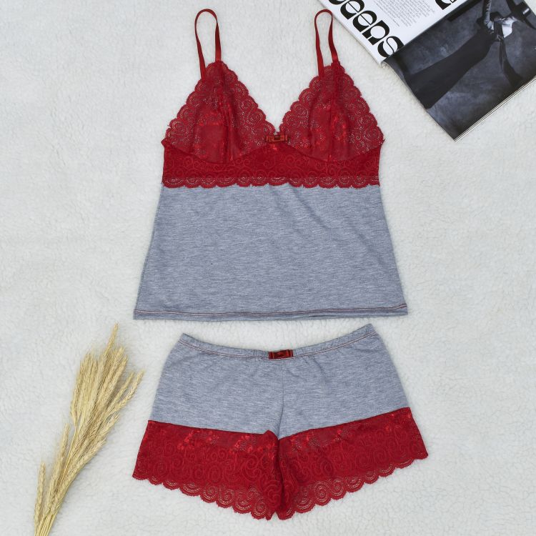 Baby Doll Viscolycra Mescla e Renda Luxo