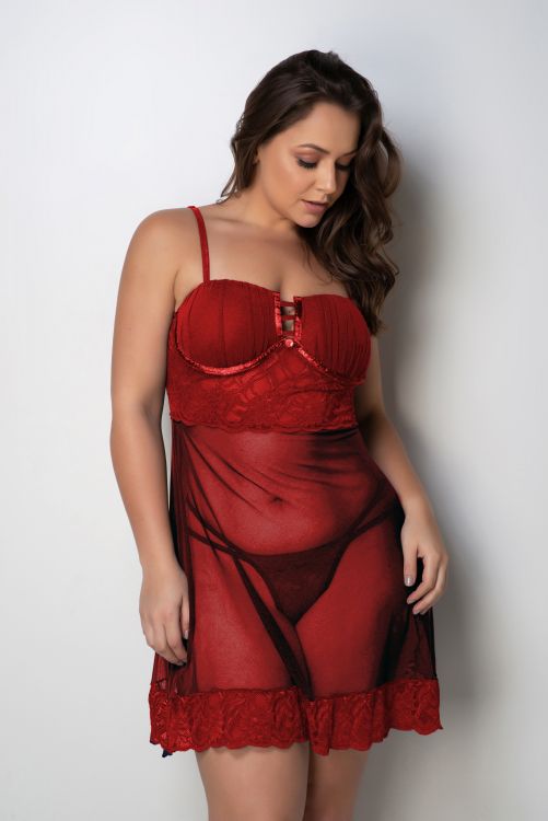 Camisola Sexy Luxo Plus Size